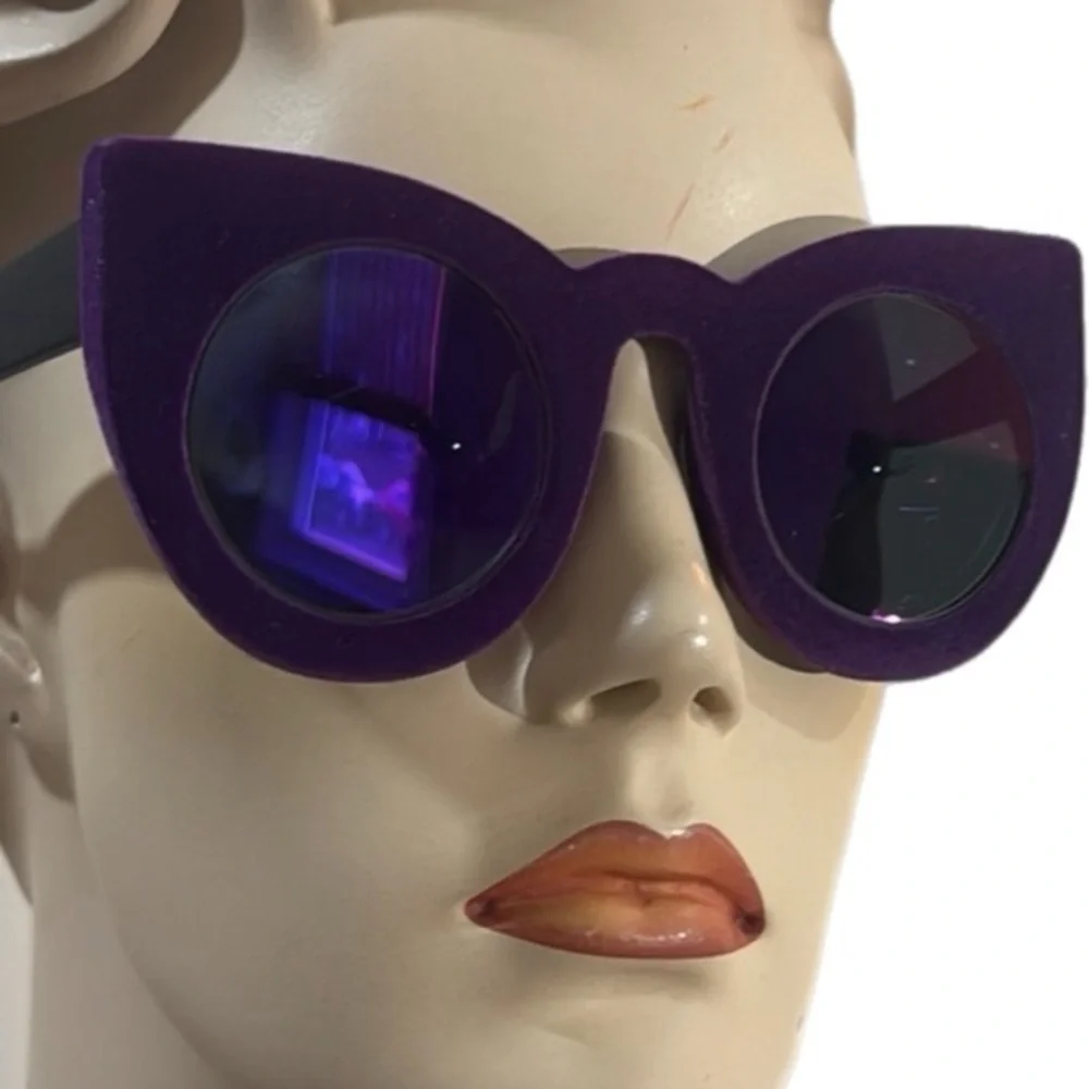Purple Velvet Unisex Eyeglasses